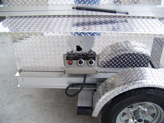 Easy access controls for your barbecue trailer