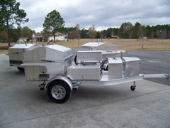 Upgrade barbecue grill trailer